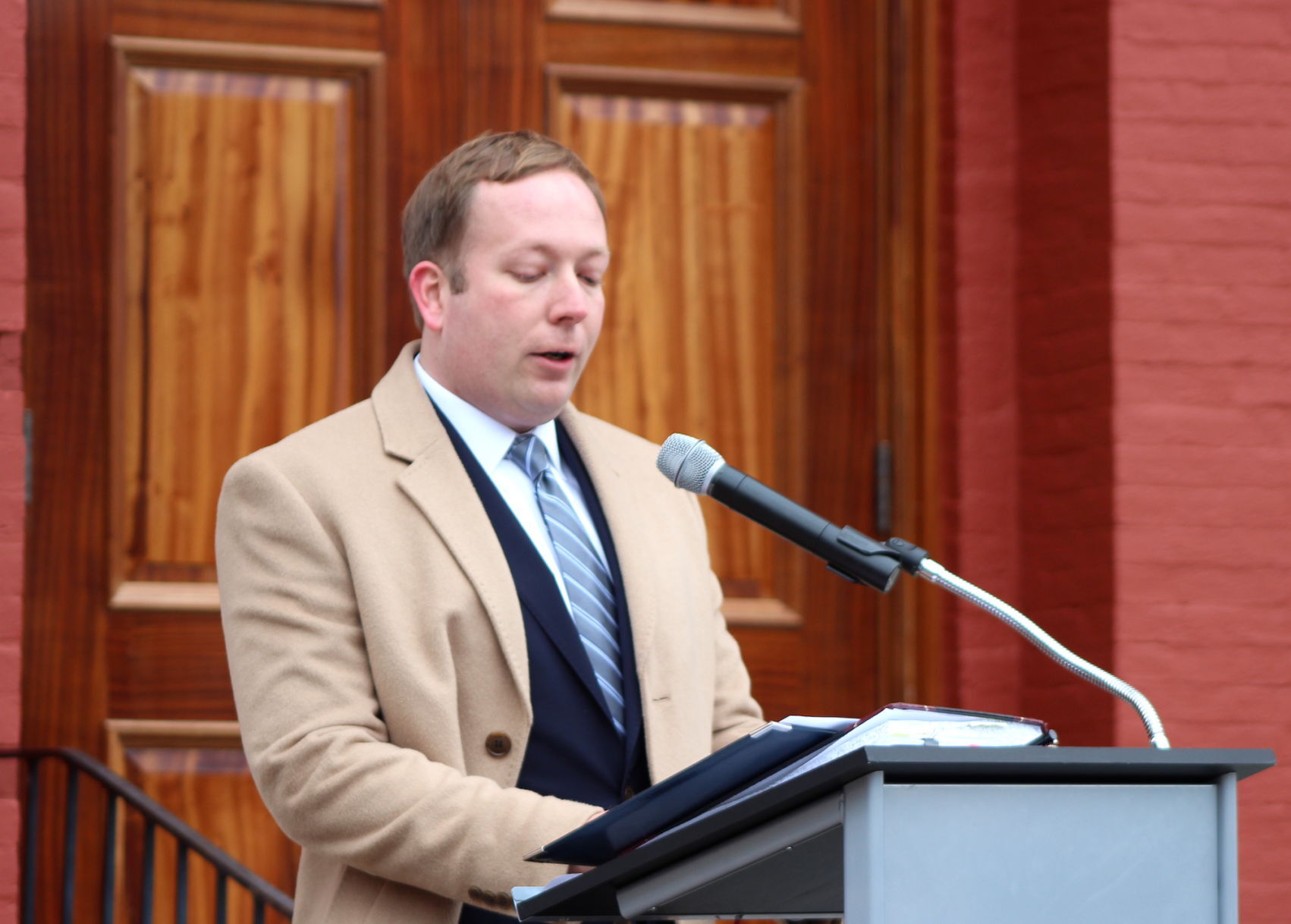 Andrew Bradshaw at Commissioner Swearing In